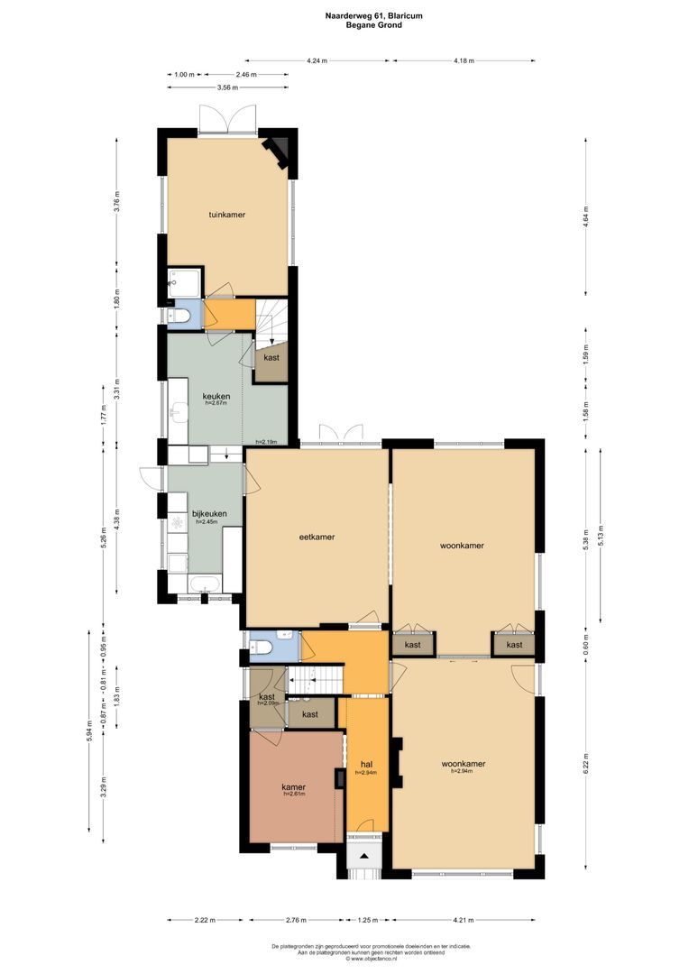 Naarderweg 61, Blaricum plattegrond-0