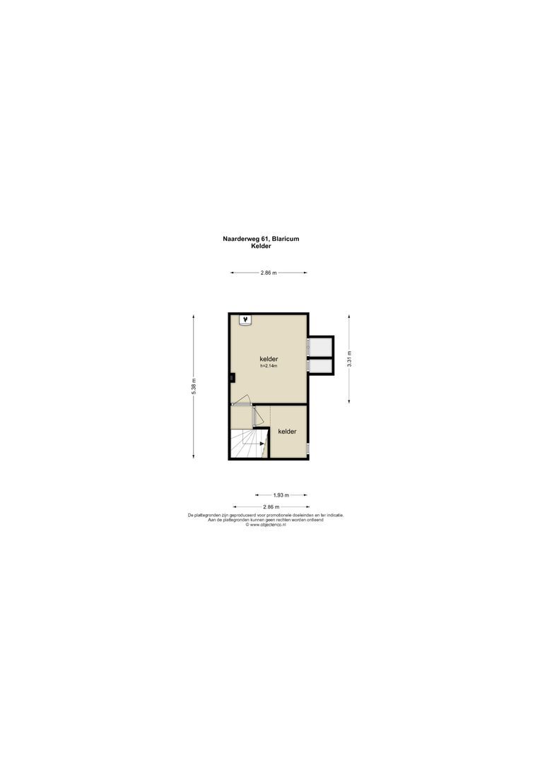 Naarderweg 61, Blaricum plattegrond-1