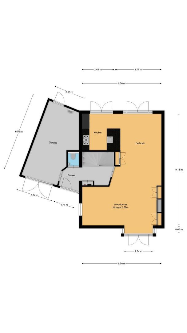 Hanrathsingel 4, Laren plattegrond-0
