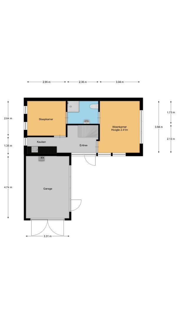 Hendrik Valkenburglaantje 2 B, Laren plattegrond-3