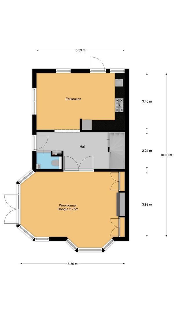 Hendrik Valkenburglaantje 2 B, Laren plattegrond-0