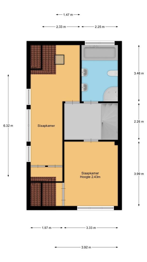 Hendrik Valkenburglaantje 2 B, Laren plattegrond-1