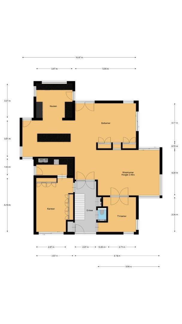 Breeweg 7, Laren plattegrond-0