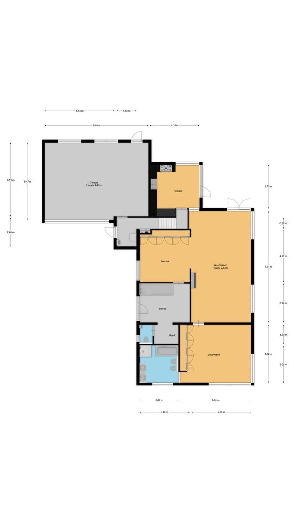 Breeweg 8, Laren plattegrond-2