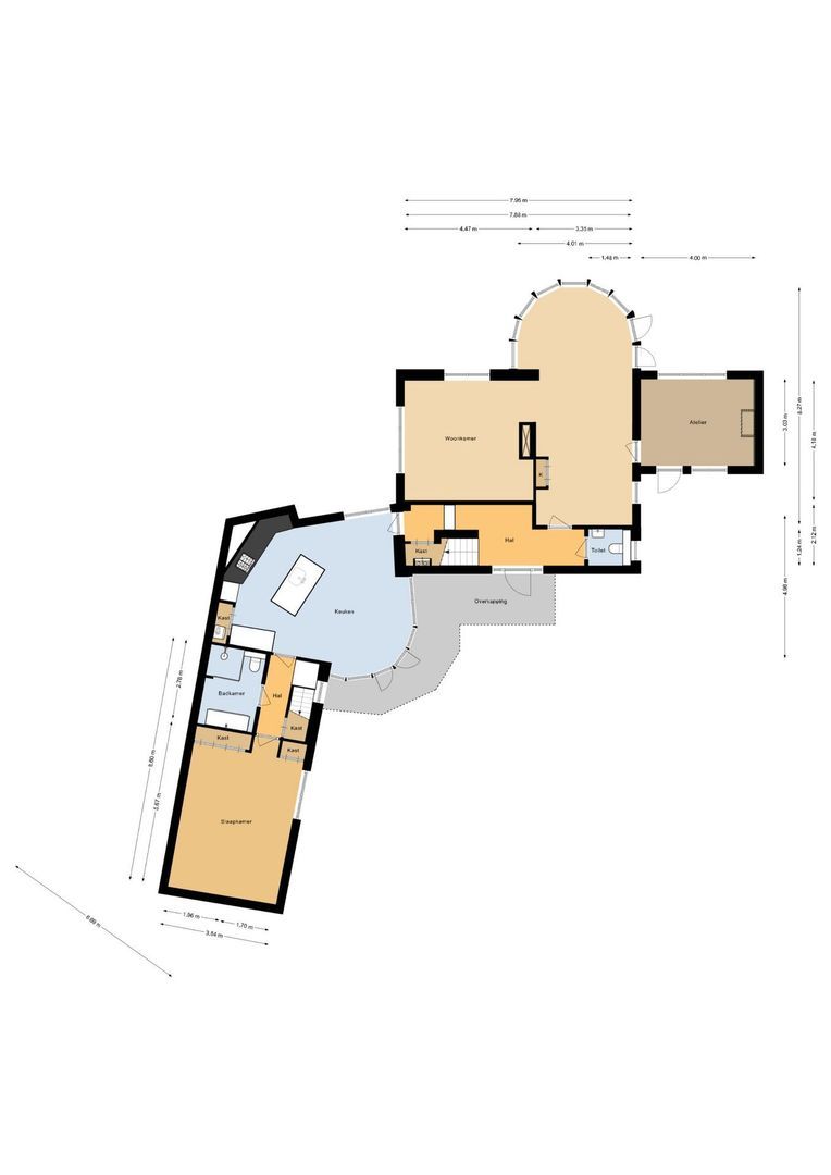 Atelierweg 3, Blaricum plattegrond-0
