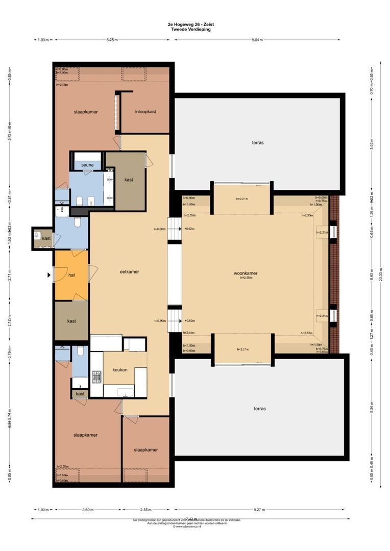 2e Hogeweg 26, Zeist plattegrond-0