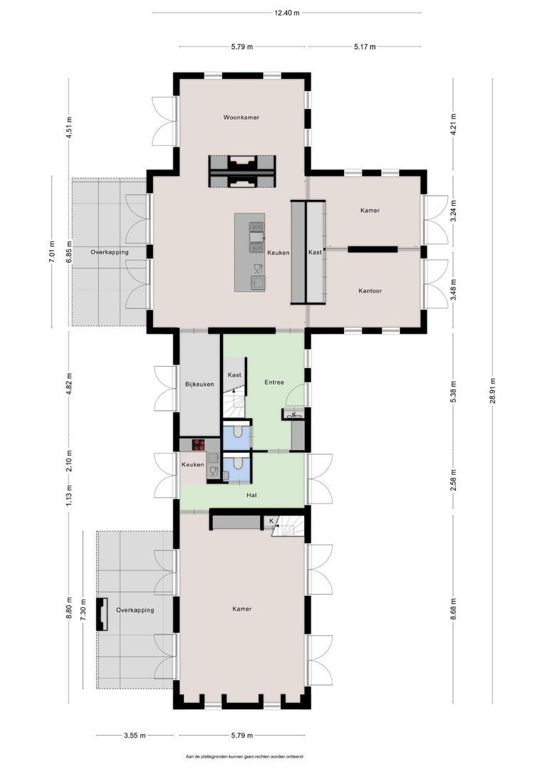 Molenstraat 6, Bruchem plattegrond-0
