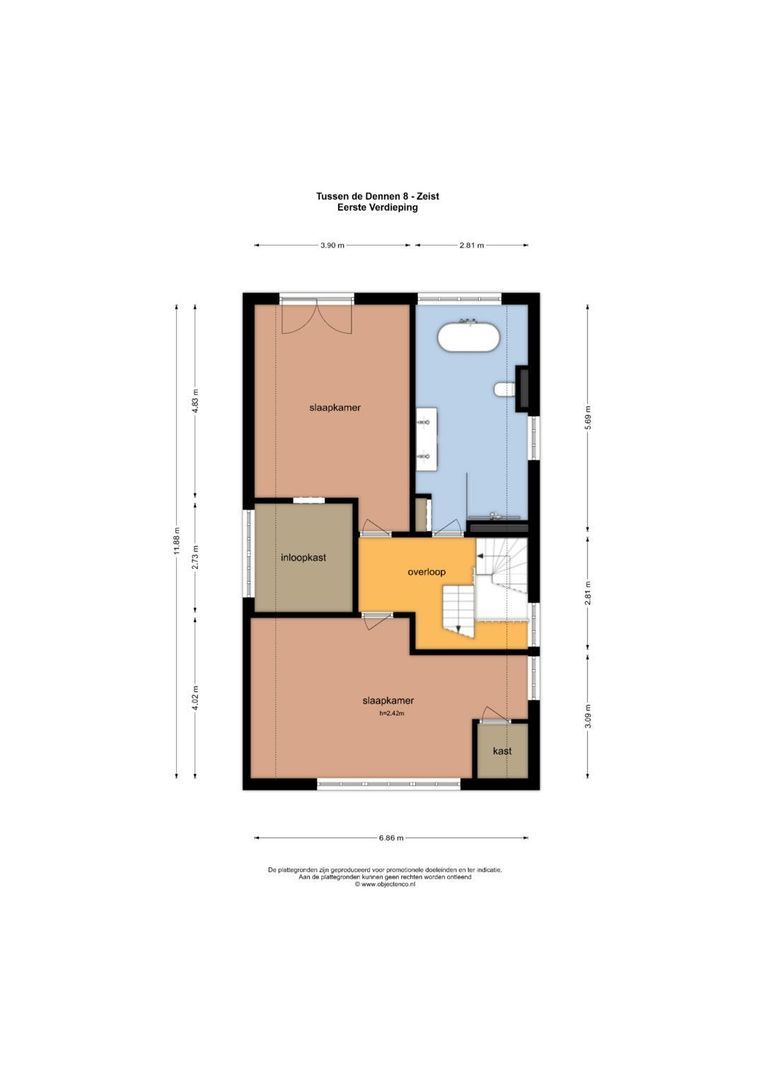 Tussen de Dennen 8, Zeist plattegrond-2