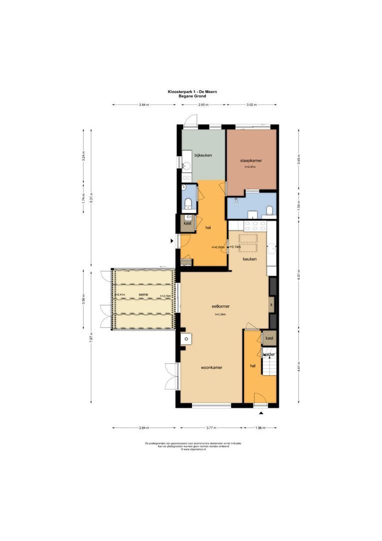 Kloosterpark 1, De Meern plattegrond-1