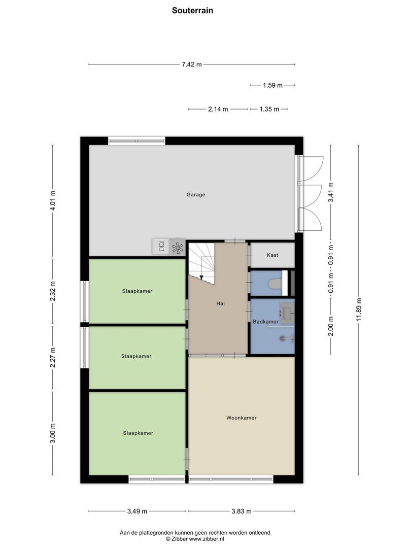 Duinweg 9, Renesse plattegrond-2