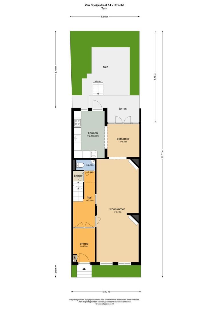 Van Speijkstraat 14, Utrecht plattegrond-0