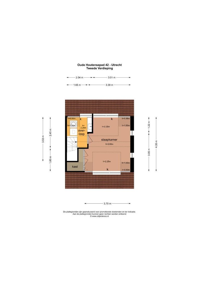 Oude Houtensepad 42, Utrecht plattegrond-4