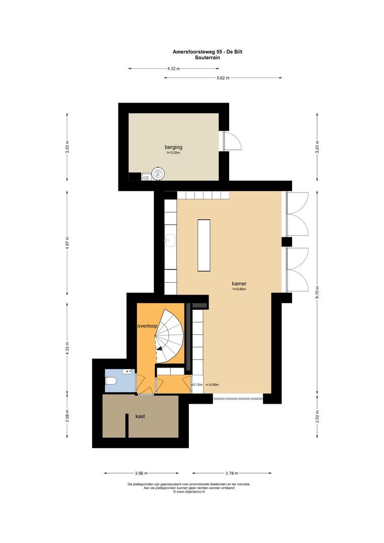 Amersfoortseweg 55, De Bilt plattegrond-3