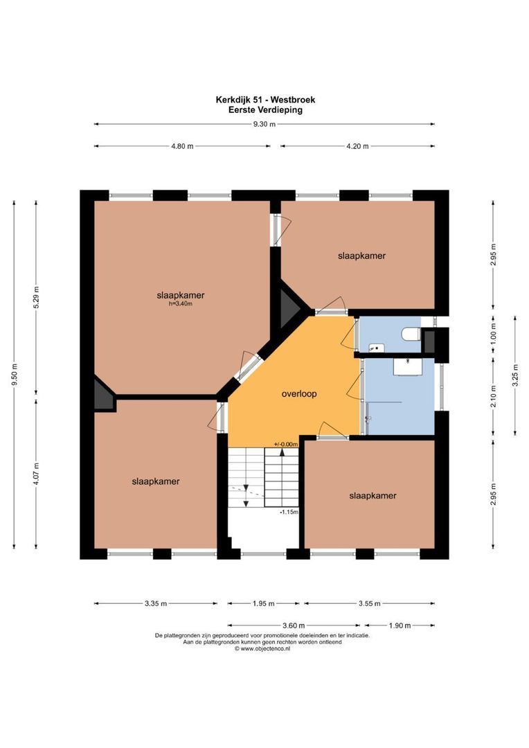 Kerkdijk 51, Westbroek plattegrond-2