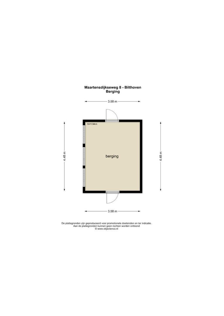 Maartensdijkseweg 8, Bilthoven plattegrond-5