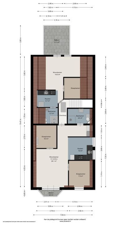 Middenstreek 12 A B 0 ong, Schiermonnikoog plattegrond-43