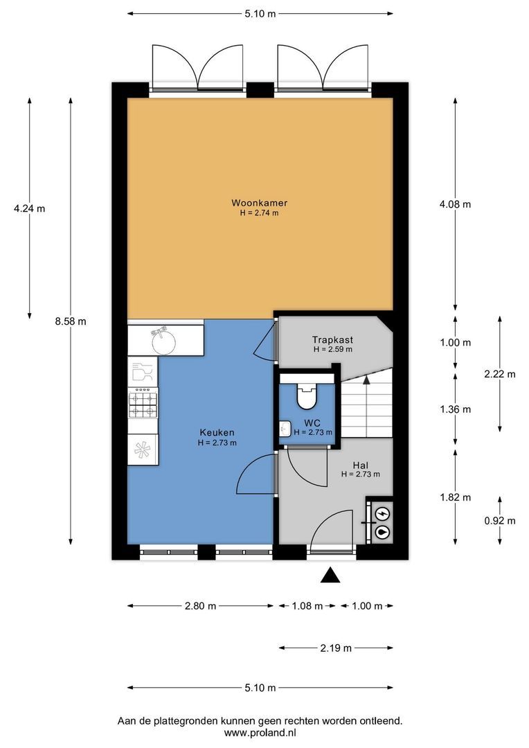 Noarderskâns 25 111, Eanjum plattegrond-1
