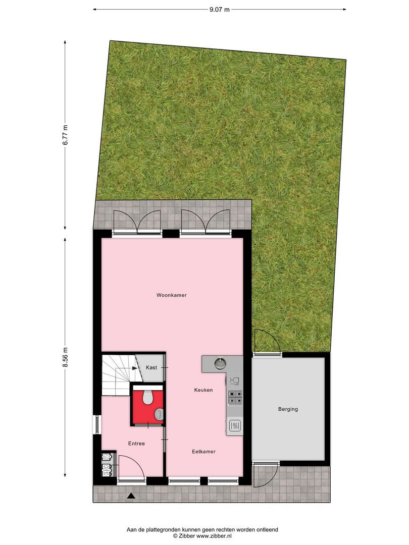 Noarderskâns 2 119, Eanjum plattegrond-0