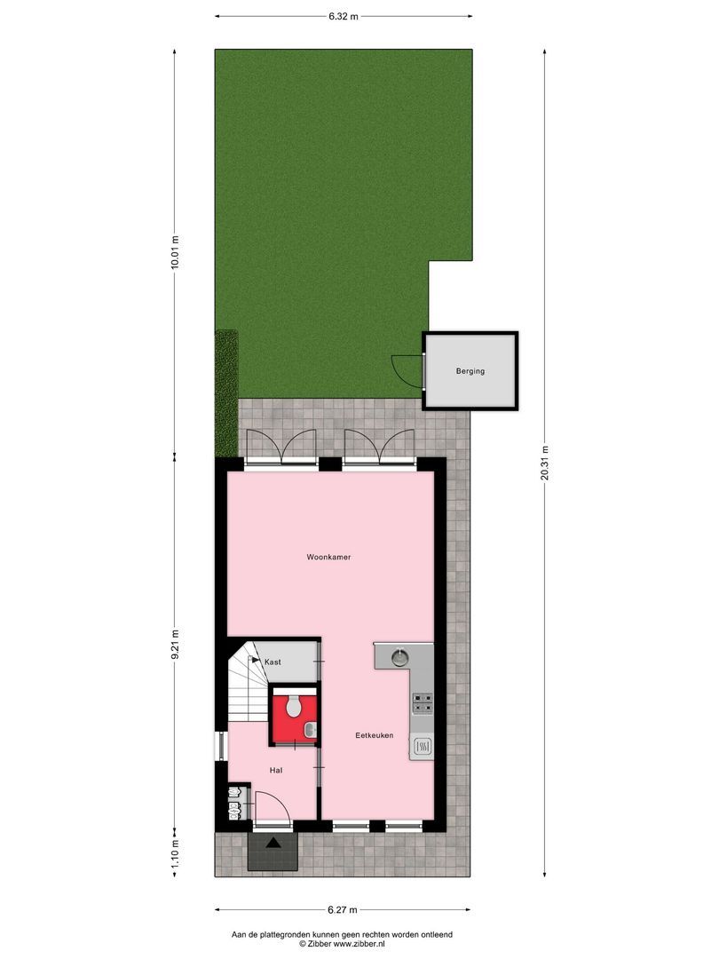 Suderskâns 24 414, Eanjum plattegrond-0