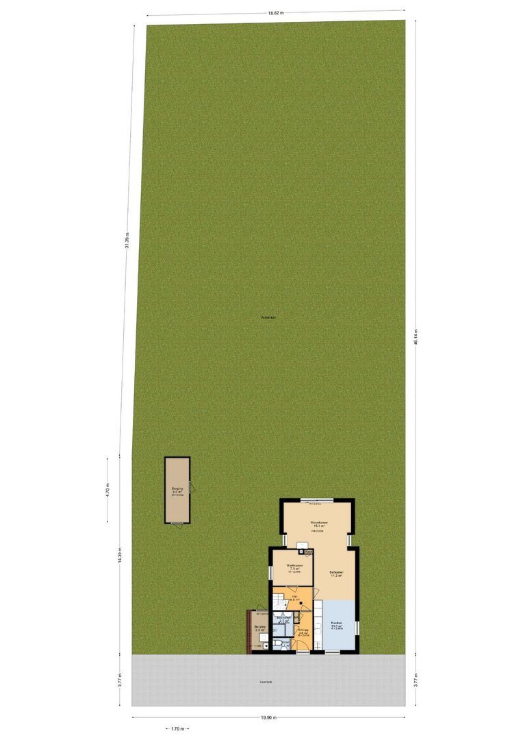 Badweg 0 ong, Schiermonnikoog plattegrond-0