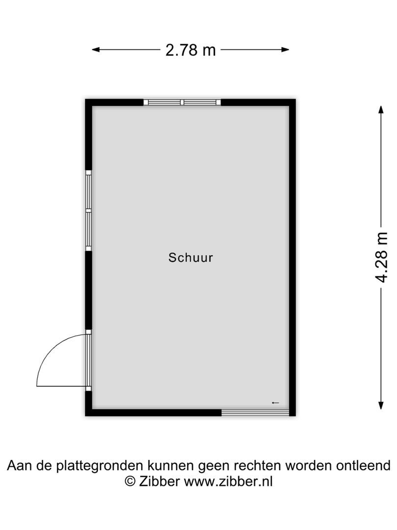 De Buorren 30, Peazens plattegrond-3