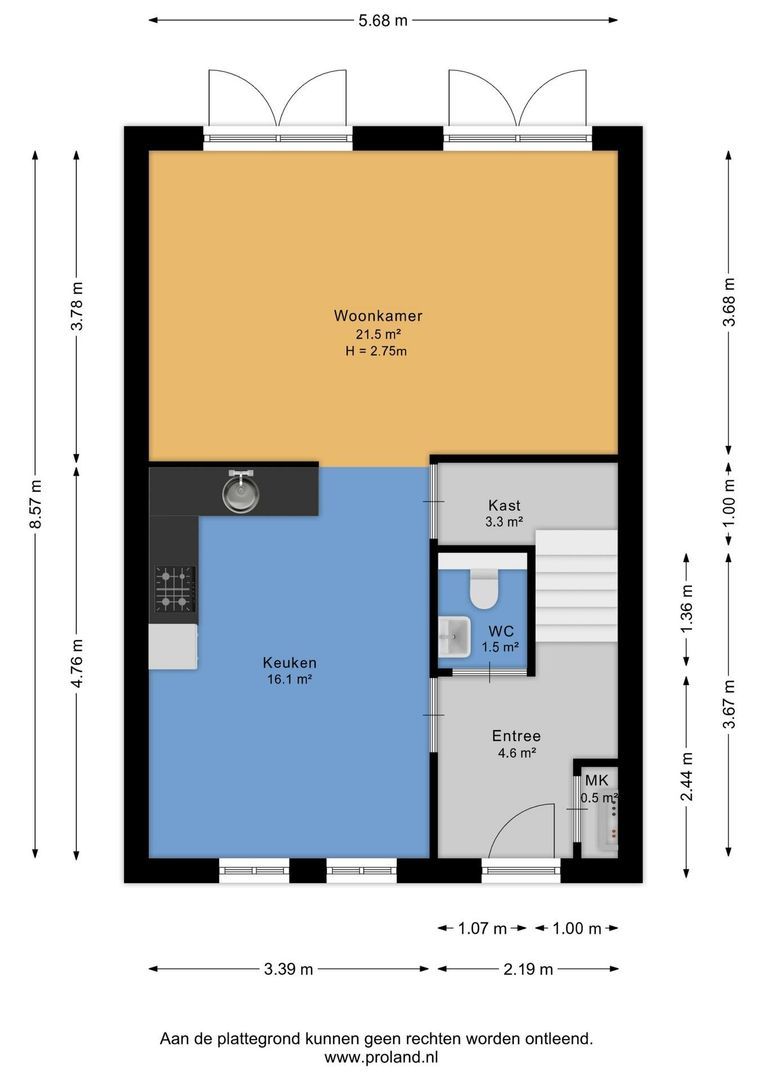 Easterskâns 21 204, Eanjum plattegrond-0