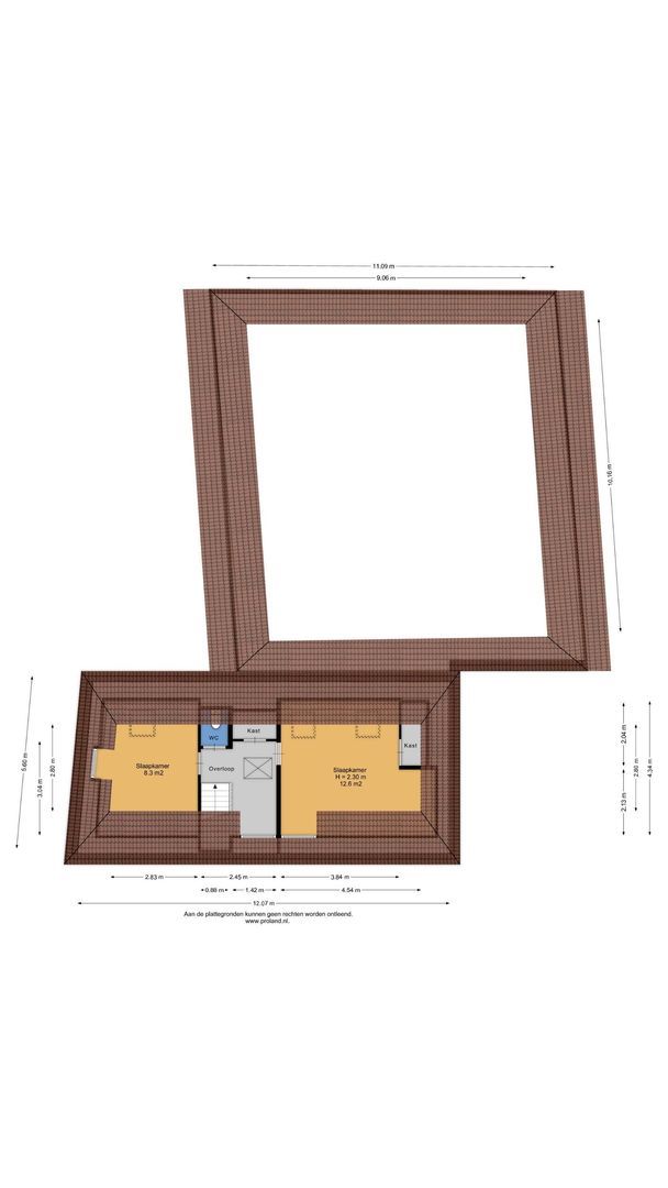 Kijdykje 9, Holwert plattegrond-1