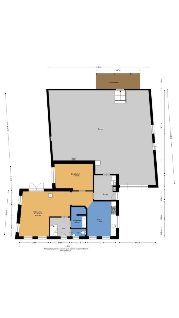 Kijdykje 9, Holwert plattegrond-0