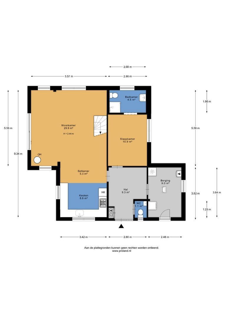 Vuurtorenpad 12 A, Schiermonnikoog plattegrond-1