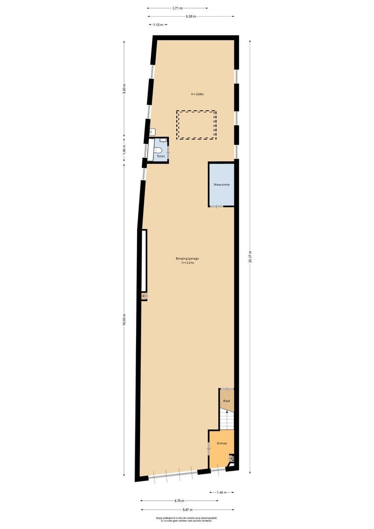 Legeweg 37, Dokkum plattegrond-0