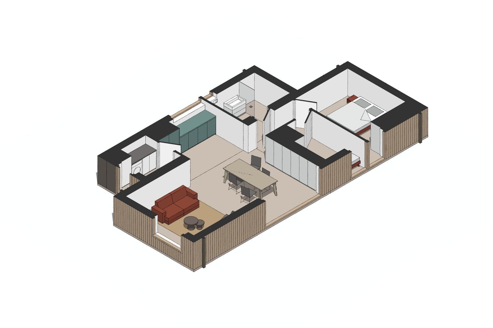 Plywood Block Building 1 0 ong, Dokkum foto-9