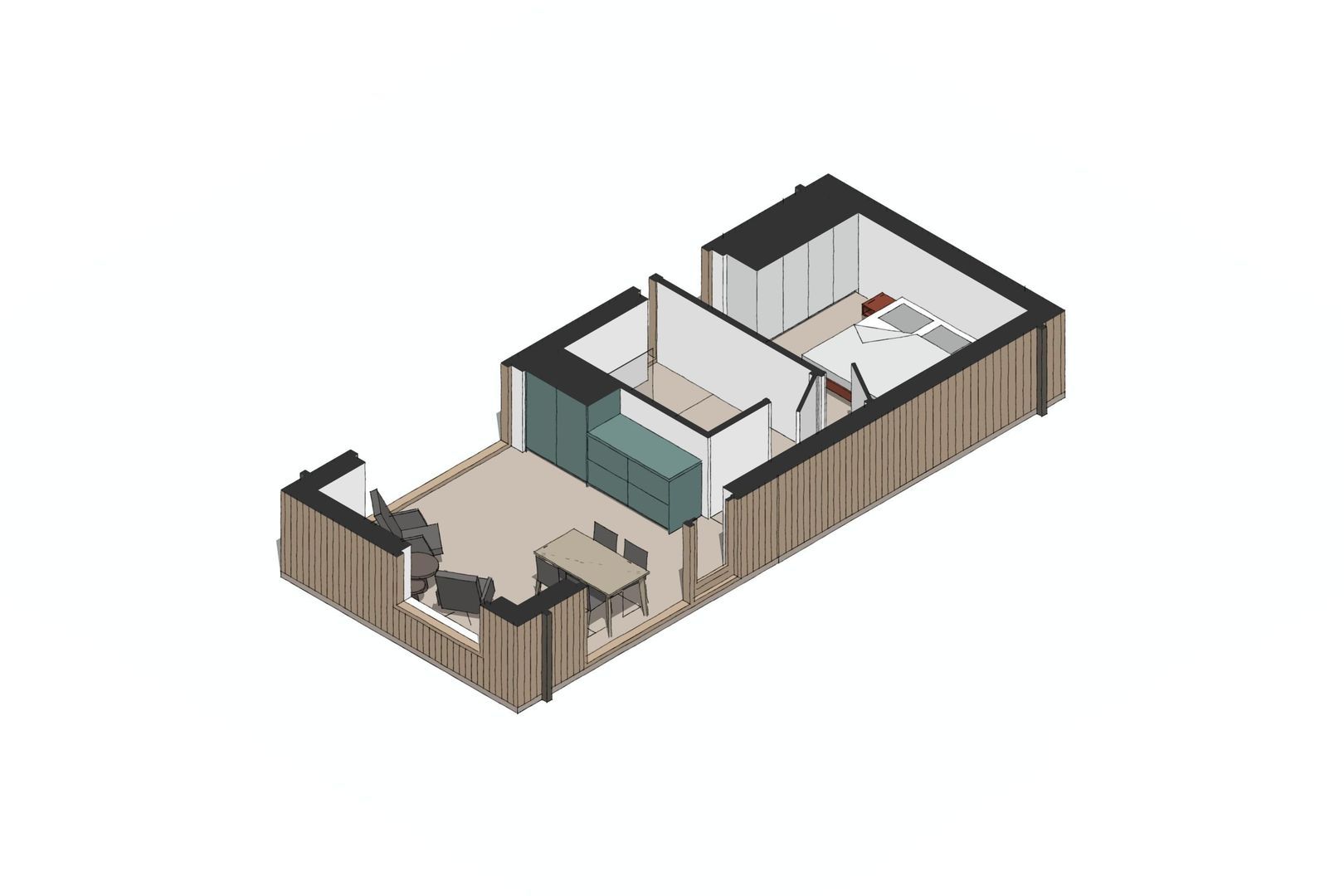 Plywood Block Building 1 0 ong, Dokkum foto-6