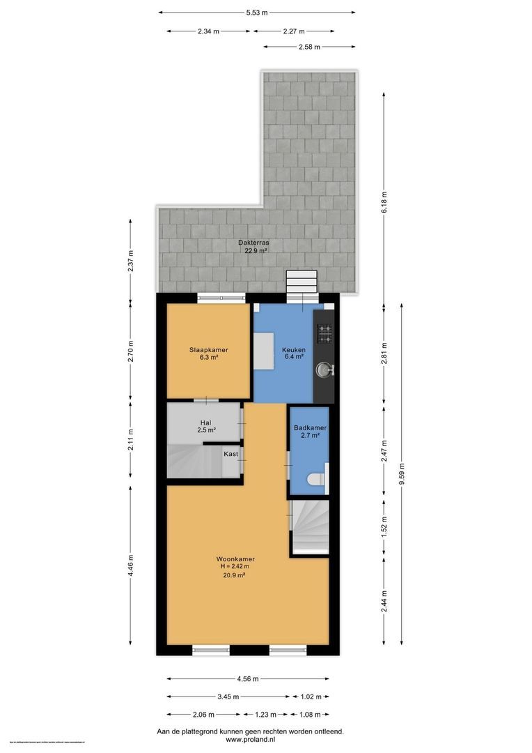 Nauwstraat 10, Dokkum plattegrond-1