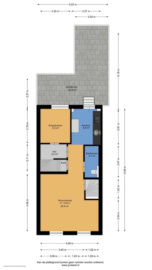 Nauwstraat 10, Dokkum plattegrond-1