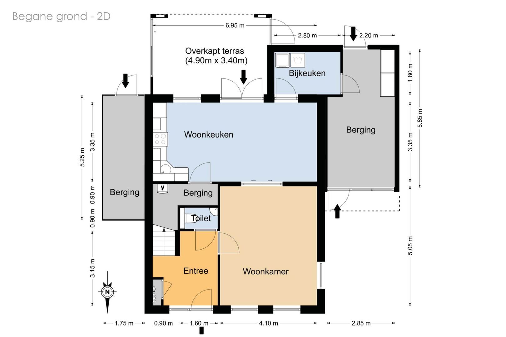 Nijbuorren 10 D, Easternijtsjerk plattegrond-0