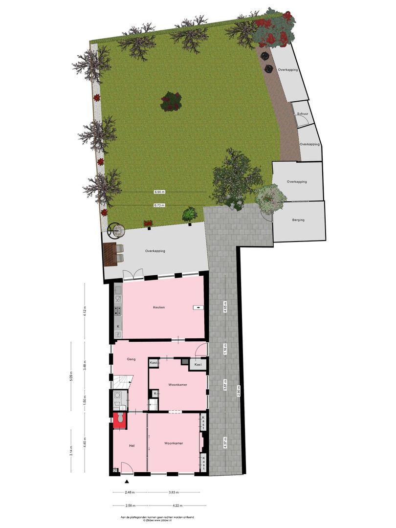 Voorstraat 25, Blije plattegrond-0