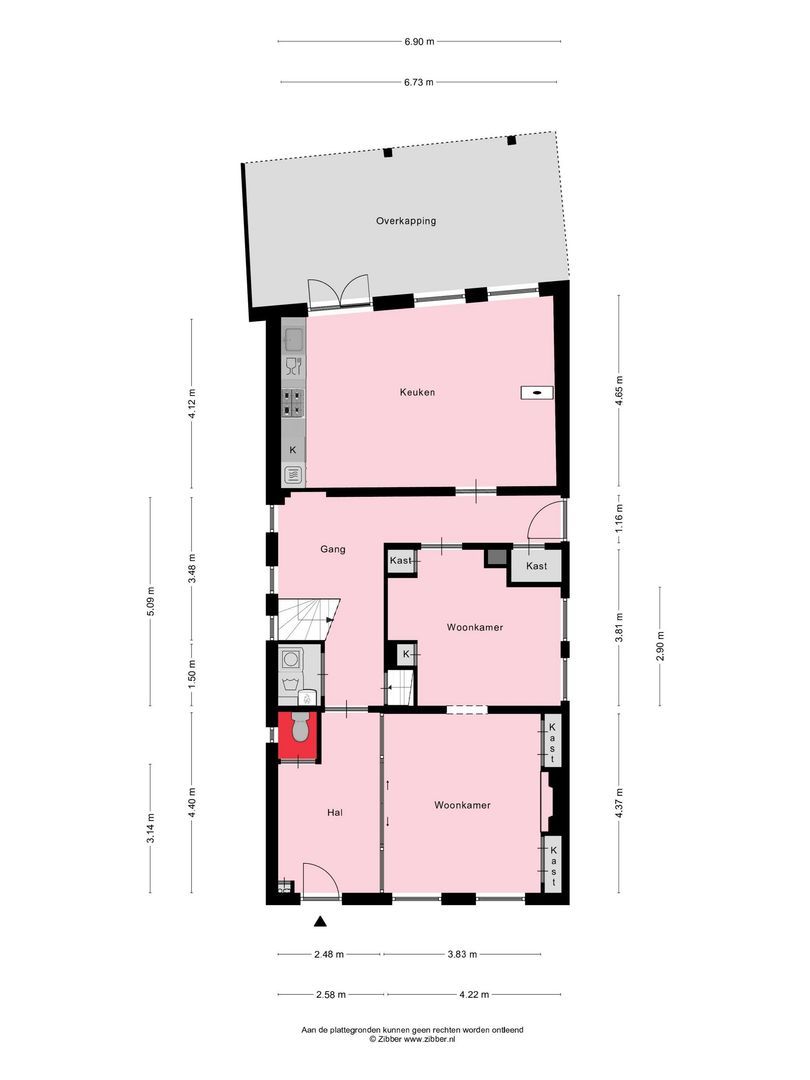 Voorstraat 25, Blije plattegrond-1