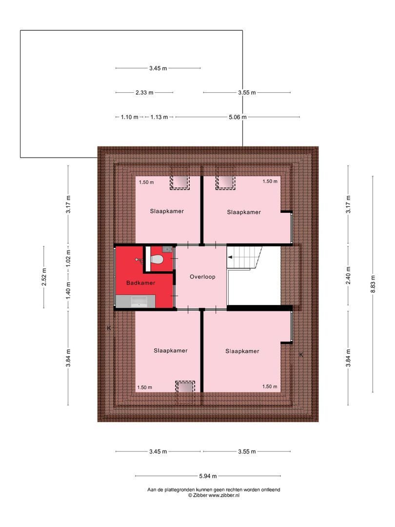 Obbe Edskesstraat 3, Nes plattegrond-2