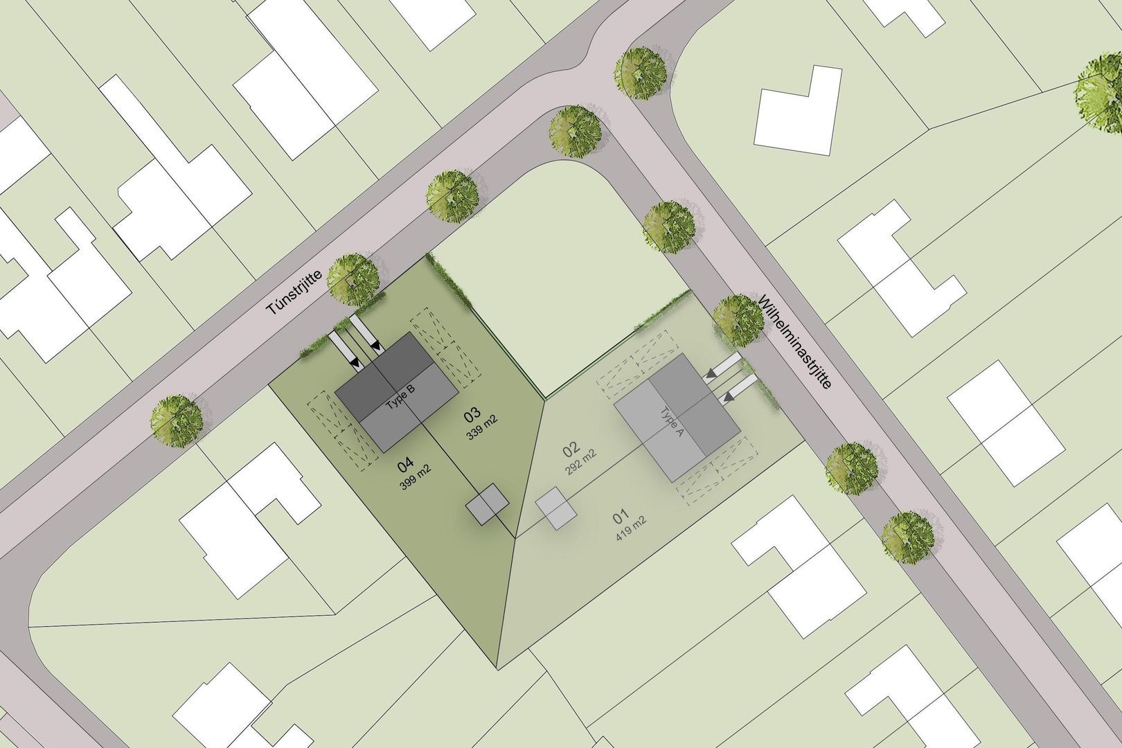 Dorpsweide type B | Túnstrjitte 0 ong, Mitselwier foto-1