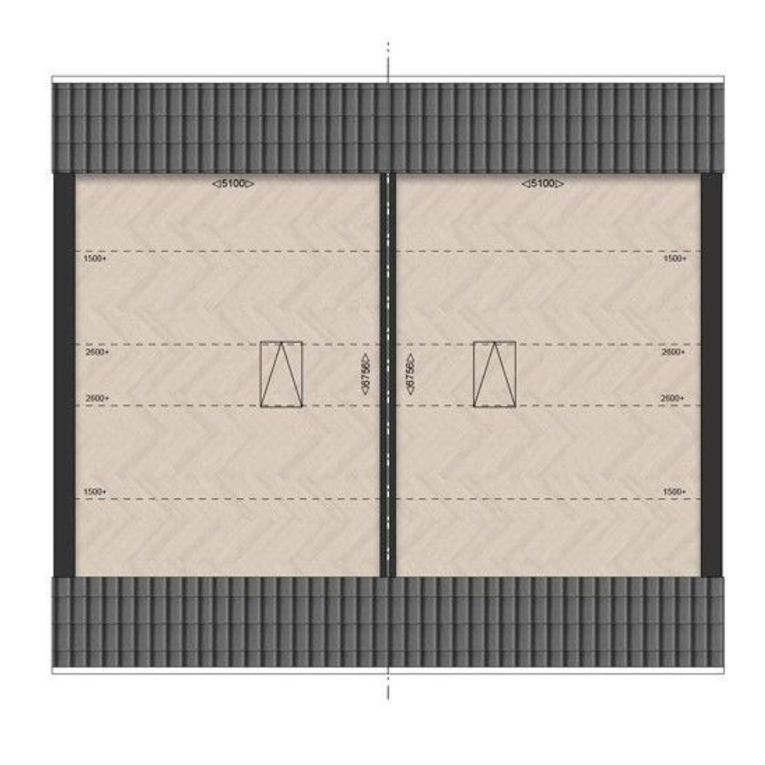 Dorpsweide type B | Túnstrjitte 0 ong, Mitselwier plattegrond-2