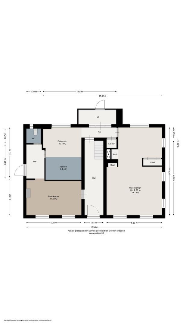 Tsjerkeplein 2, Wierum plattegrond-0
