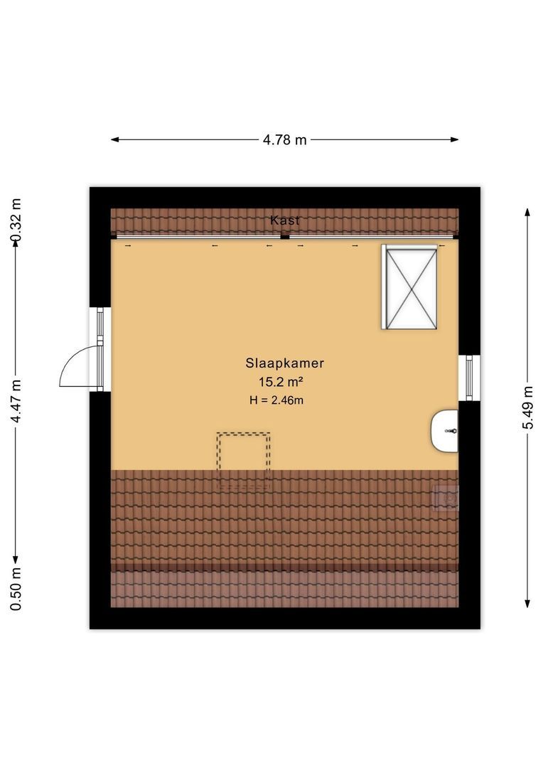 Oranjeweg 42 a, Hollum plattegrond-1