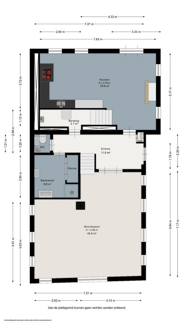 Achterwei 21, Ie plattegrond-0