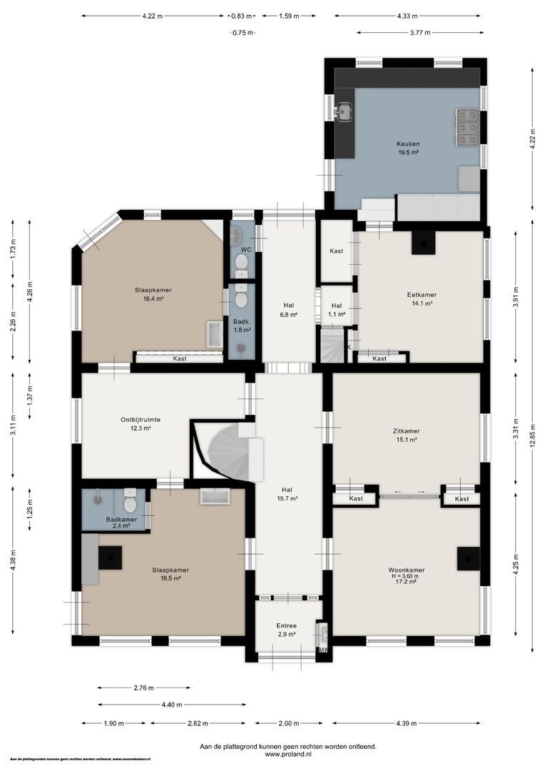 Tsjessenswei 8, Waaxens plattegrond-0