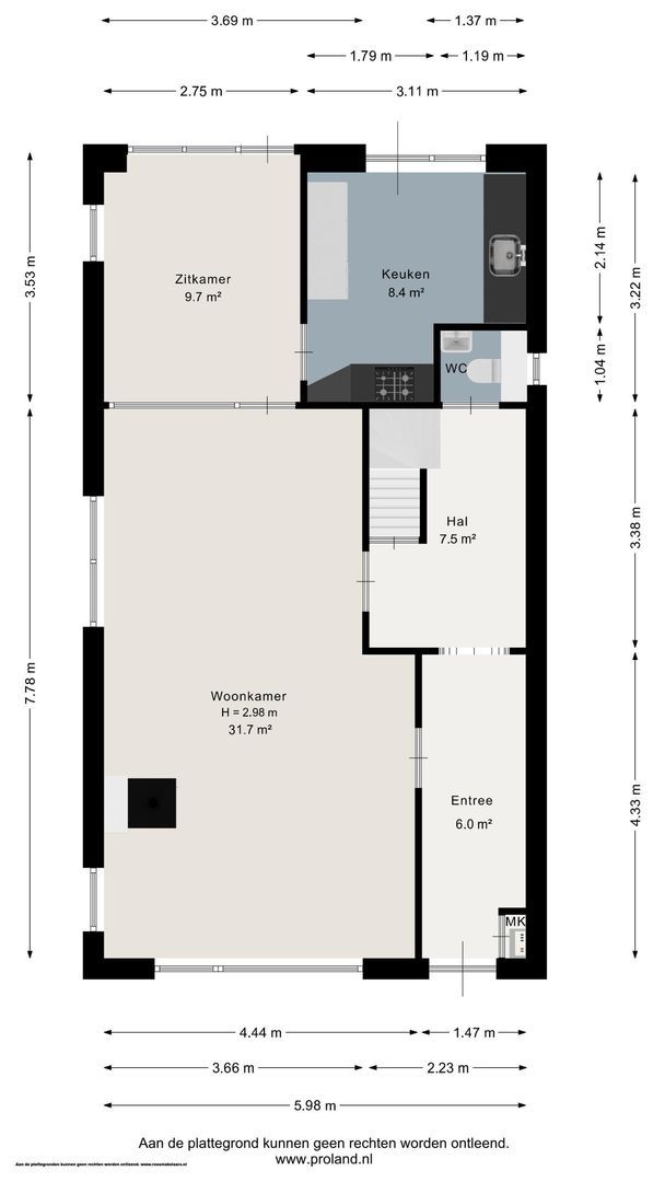 Stationsweg 38, Dokkum plattegrond-0