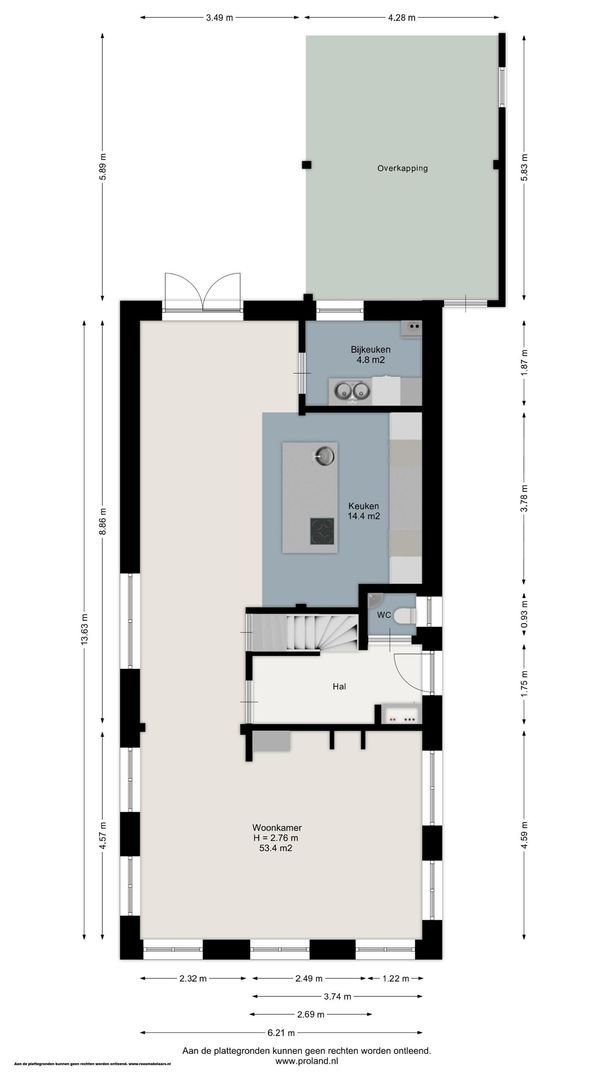 Master fan Loanstrjitte 23, Mitselwier plattegrond-0