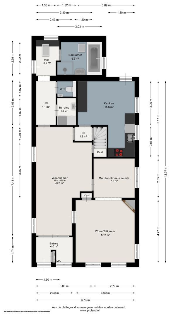Grutte Loane 4, Ie plattegrond-0