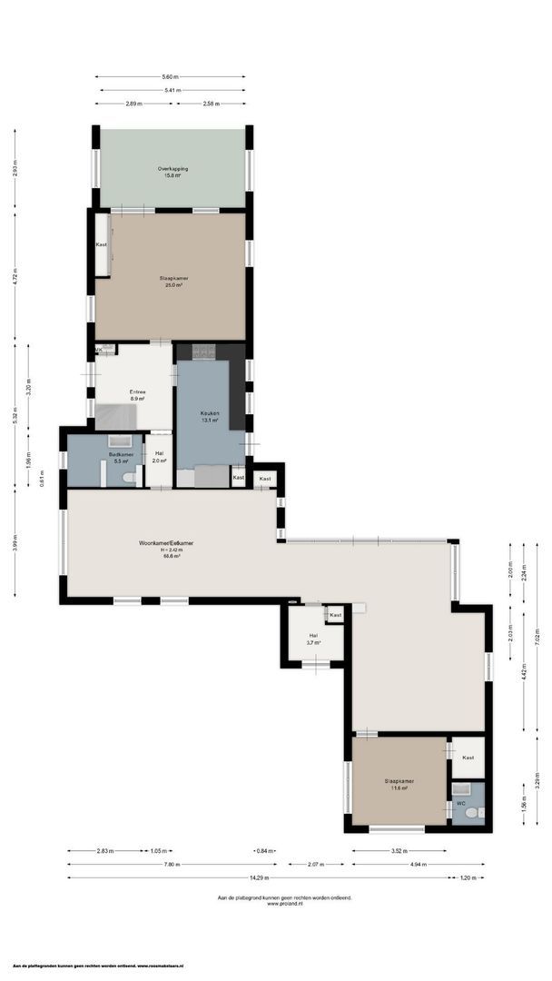 Tsjessenswei 5, Waaxens plattegrond-0