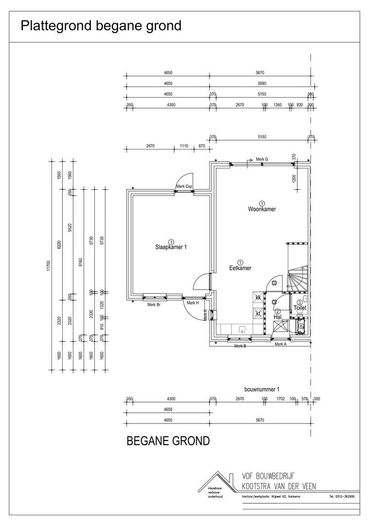 De Morgenzon 32, Holwert plattegrond-0