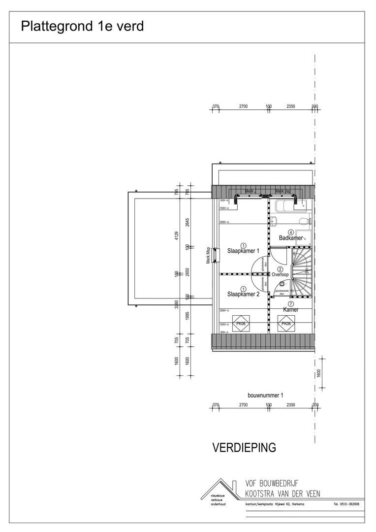 De Morgenzon 32, Holwert plattegrond-1